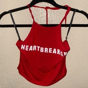 Forever 21 , red crop top.